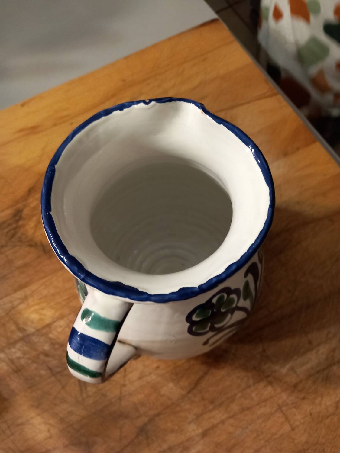 Andalusian ceramic pitcher / water pot