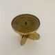 Brutalist bronze candleholder, 1970s