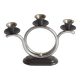 Art Deco Tubular Steel And Bakelite Candelabra, Netherlands 1930s
