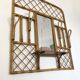 Vintage rattan wardrobe