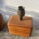 Paire de lampes chevet en bois
