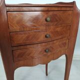 Pair of marquetry bedside tables