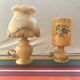 Pair of Ancient Lamp Alabaster Vintage Luminaire