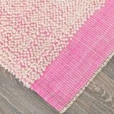 8x10 Rug For Living Room Pink & Beige Vintage Moroccan Rug, 259x301 Cm SKU. 34961