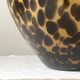 Large Hutschenreuther vase signed, blown glass in tortoiseshell style like Murano.