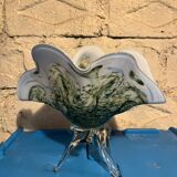 Rare Murano glass footed bowl