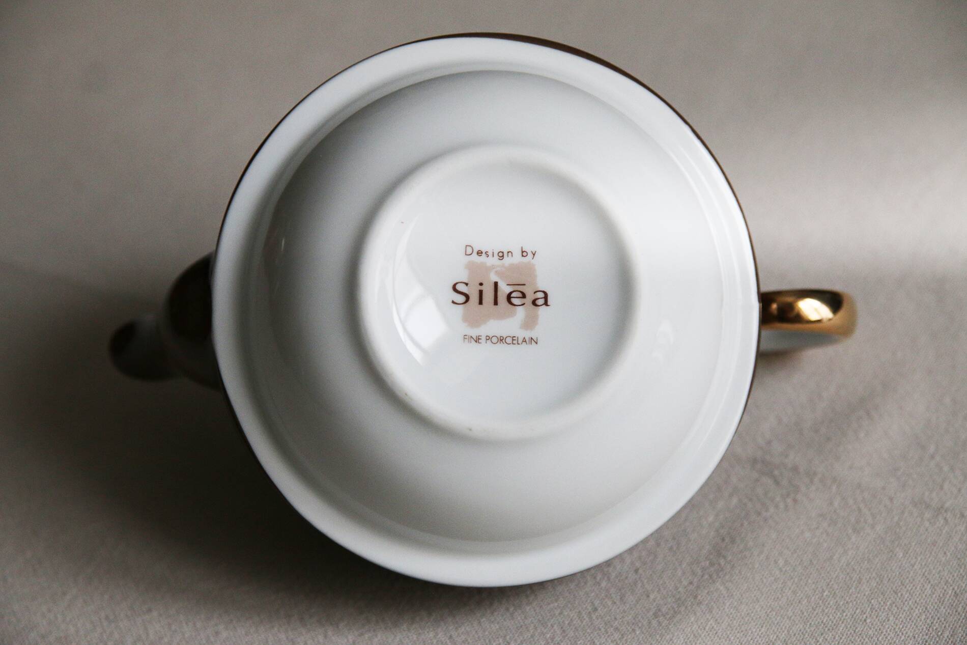 Silea teapot fine porcelain vintage