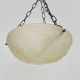 Vasque Vianne style Art Nouveau 1 Fire, in glass paste with grape motifs.