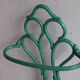 Old green cast iron umbrella stand