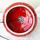 Red ceramic lamp
