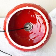 Red ceramic lamp