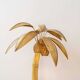 Lampadaire palmier vintage en rotin