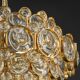 Lustre en laiton doré par Palwa Allemagne, années 1970