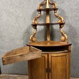 Encoignure galbée époque XIXème siècle en sapin vers 1820-1830