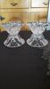 Pair of antique Arques crystal candlesticks