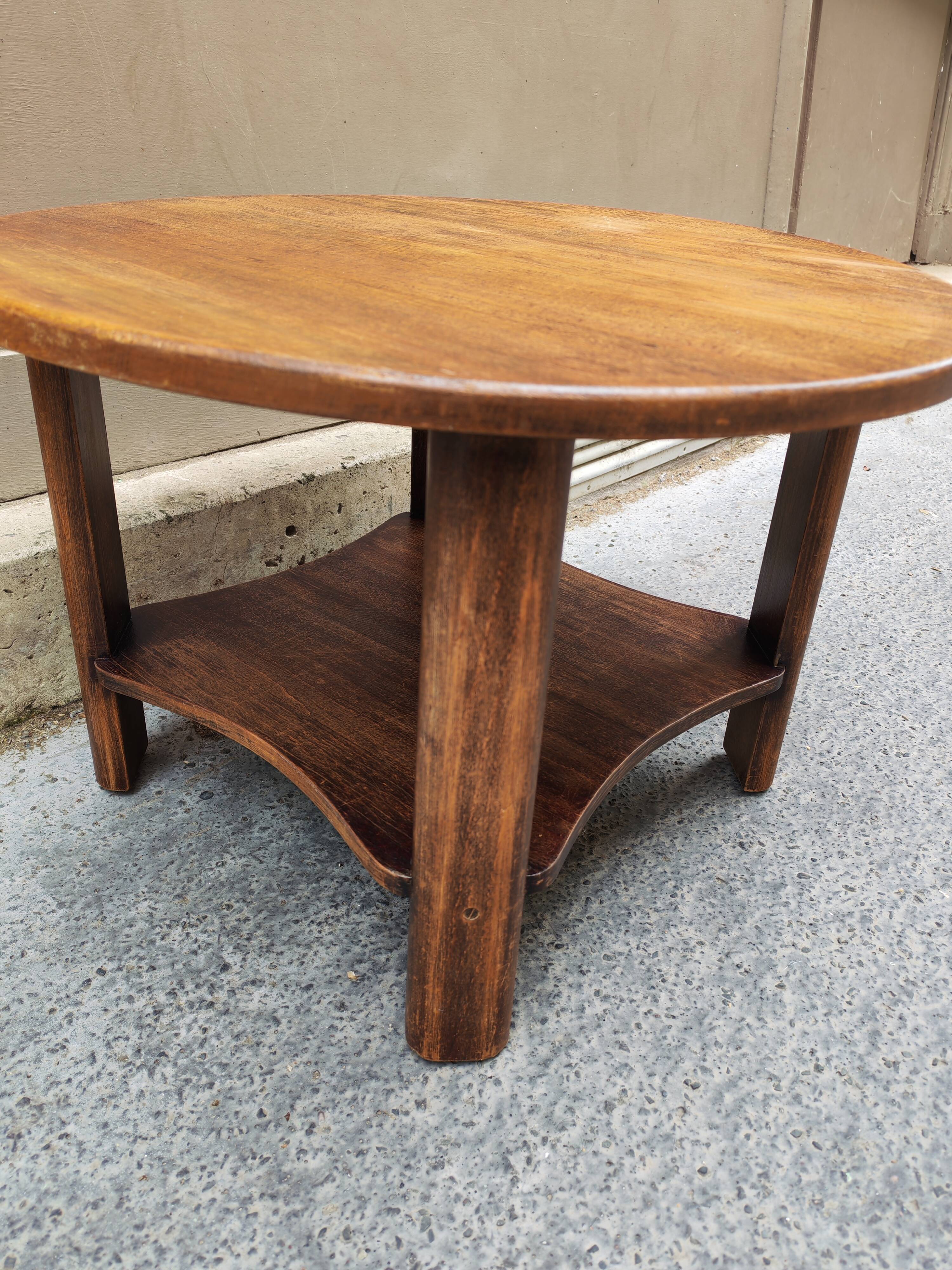 Art Deco coffee table in wood