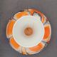 Vase Italy by Carlo Moretti 1970 opaline orange black