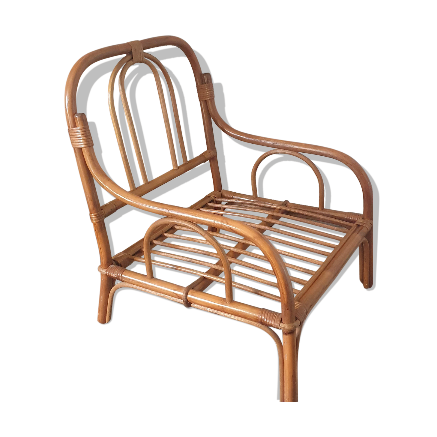 Rattan armchair
