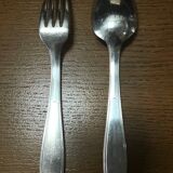 24-piece silver-plated Alfenide art deco cutlery set, 84 gr hallmark