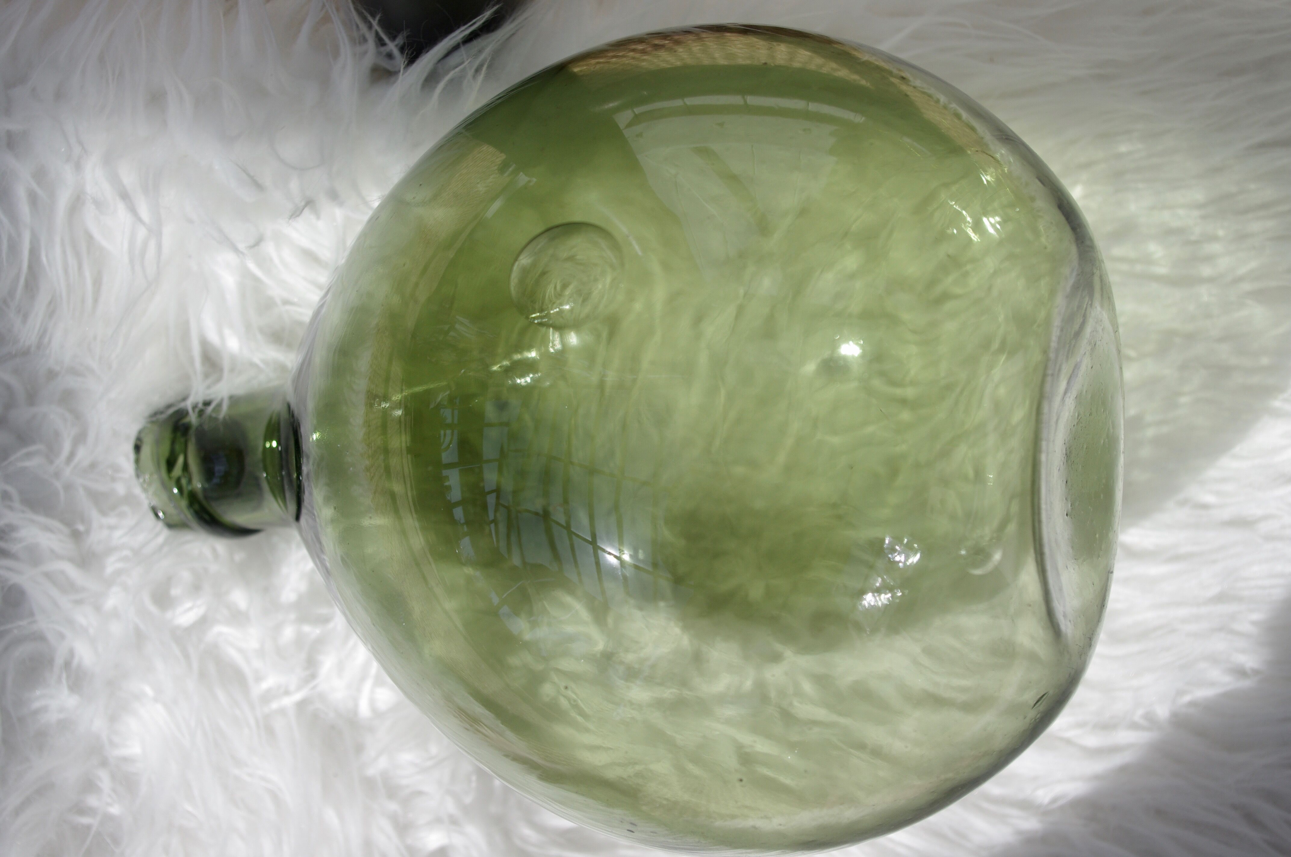 Khaki green demijohn 5 litres