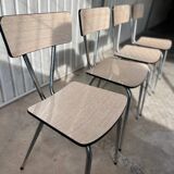 4 chaises vintage en Formica