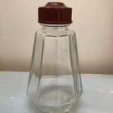 Sucrier verre et bakelite bistrot