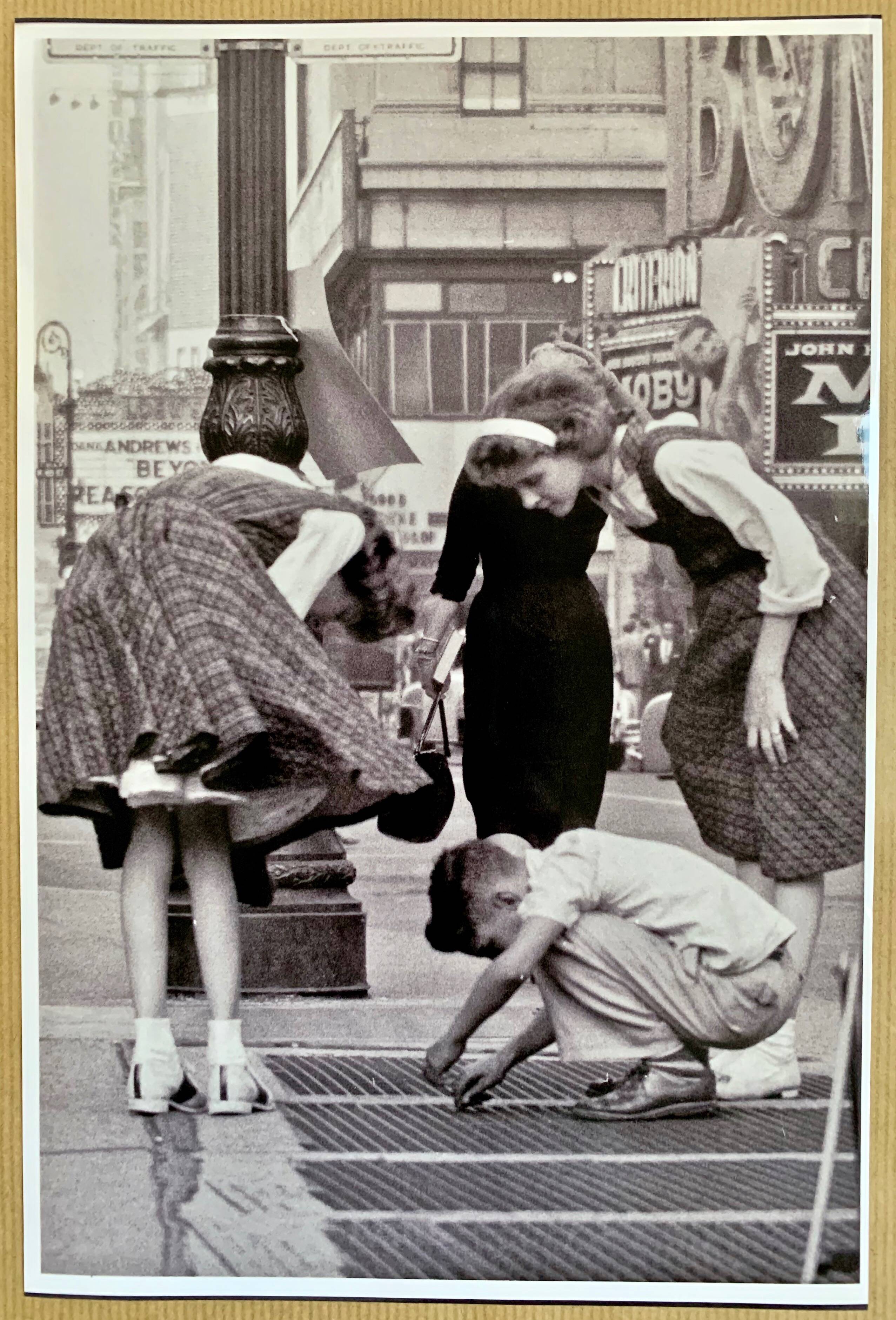 Times Square in the late 1950s Authentic scene of New York