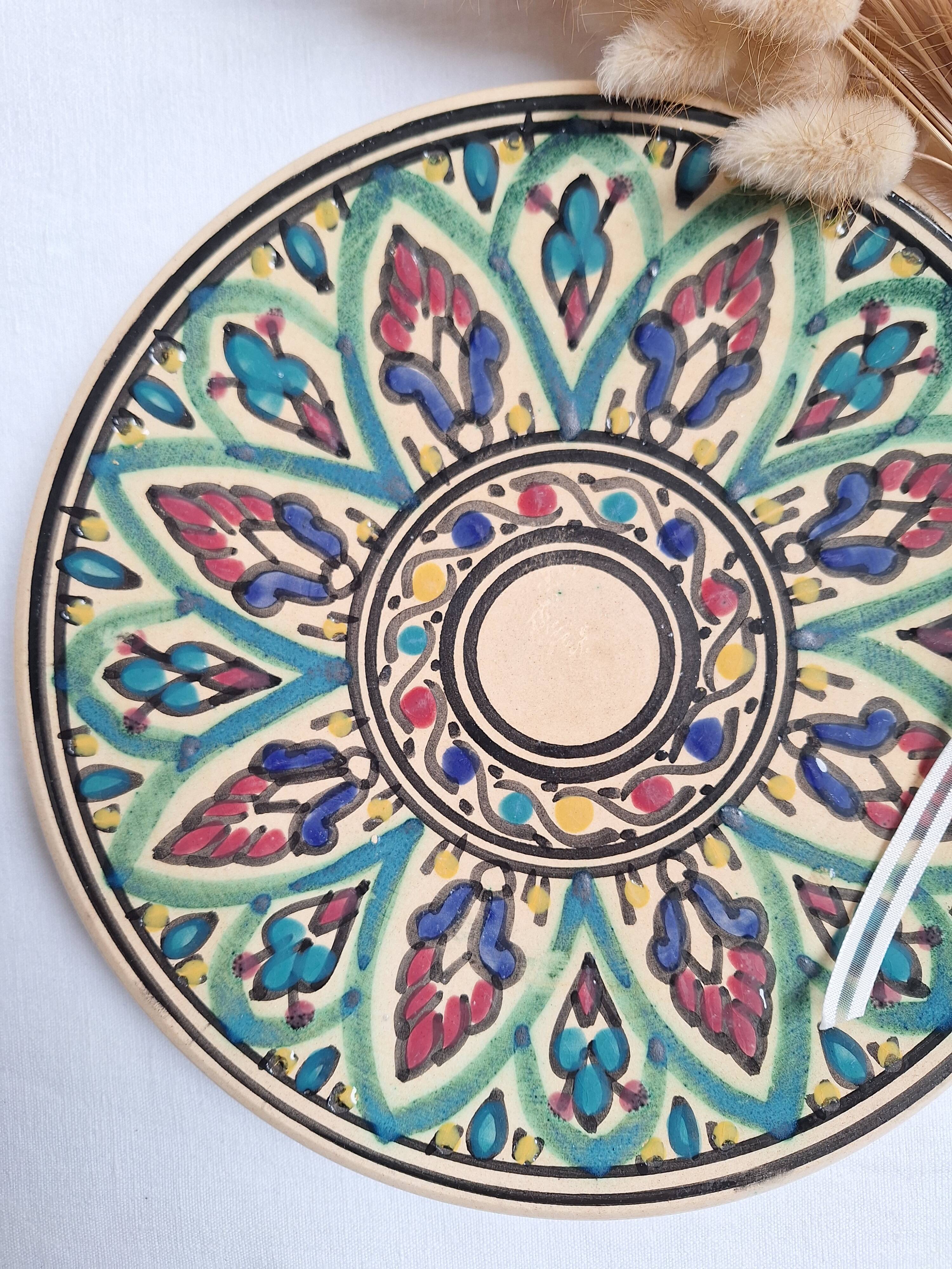 Assiette plate artisanal