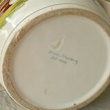 Cache pot en faience decor strasbourg 20 eme