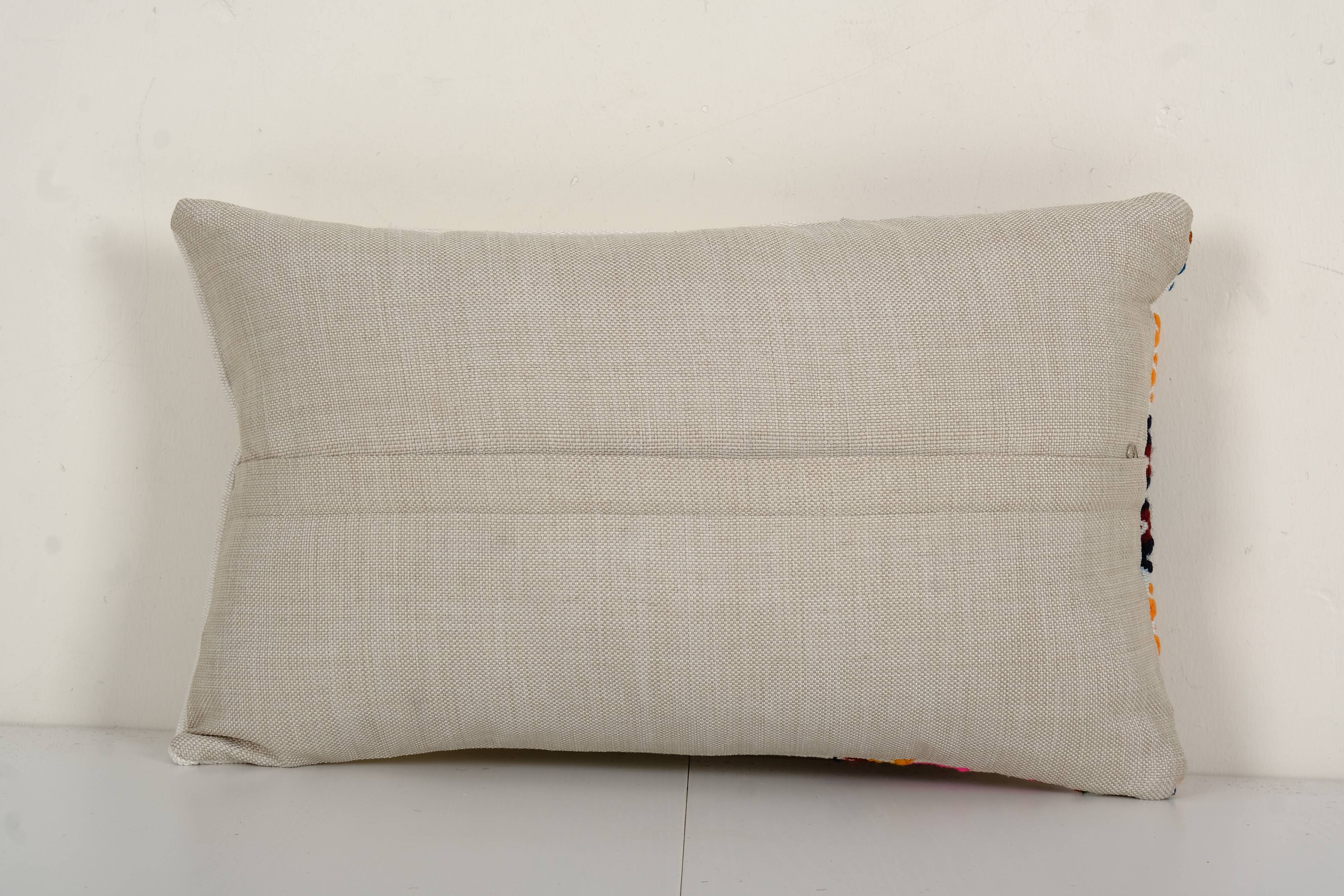 Turkish Kilim Pillow, Anatolian Jajim Needlepoint Pillow, Boho Couch Pillow, Kilim Cushion Cover