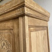 Art Deco wardrobe in raw oak wood