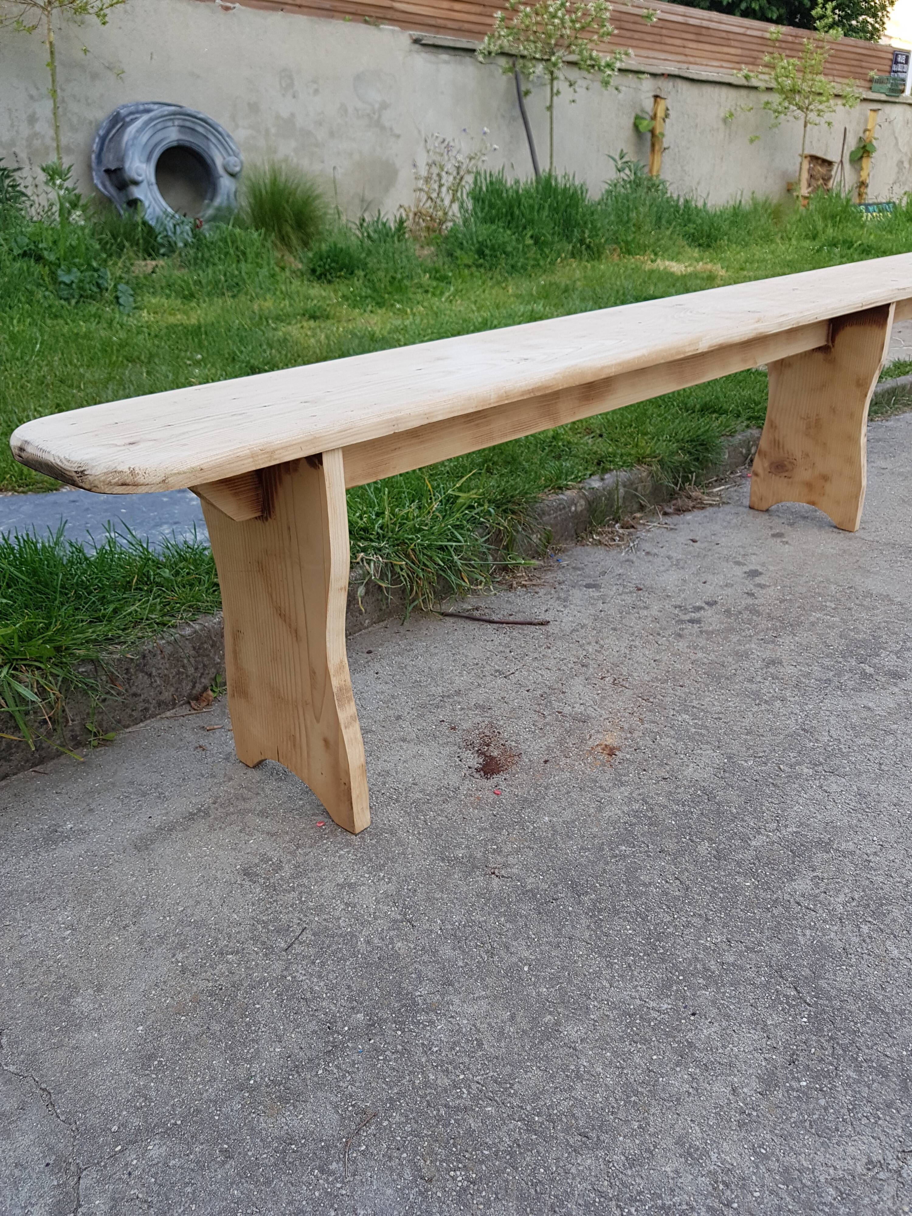 Old farm bench large model