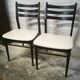 Paire de chaises vintage design scandinave
