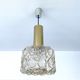 Vintage Pendant Lamp Limburg, Brass & Glass, 70s