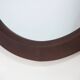 Round wall mirror with leather strap, 1960s