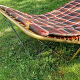 Extra bed, quilted sun lounger, Lafuma vintage 1970