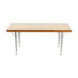 Table basse en mahagony et métal Tchécoslovaquie années 1970