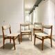 4x Teak Dining Chairs Denmark 60s