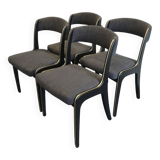 Set of 4 Baumann Gondola chairs, 1970s