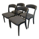 Lot de 4 chaises Baumann modèle Gondole, années 1970