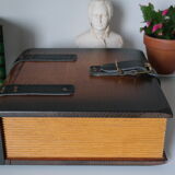 Solid oak box book shape