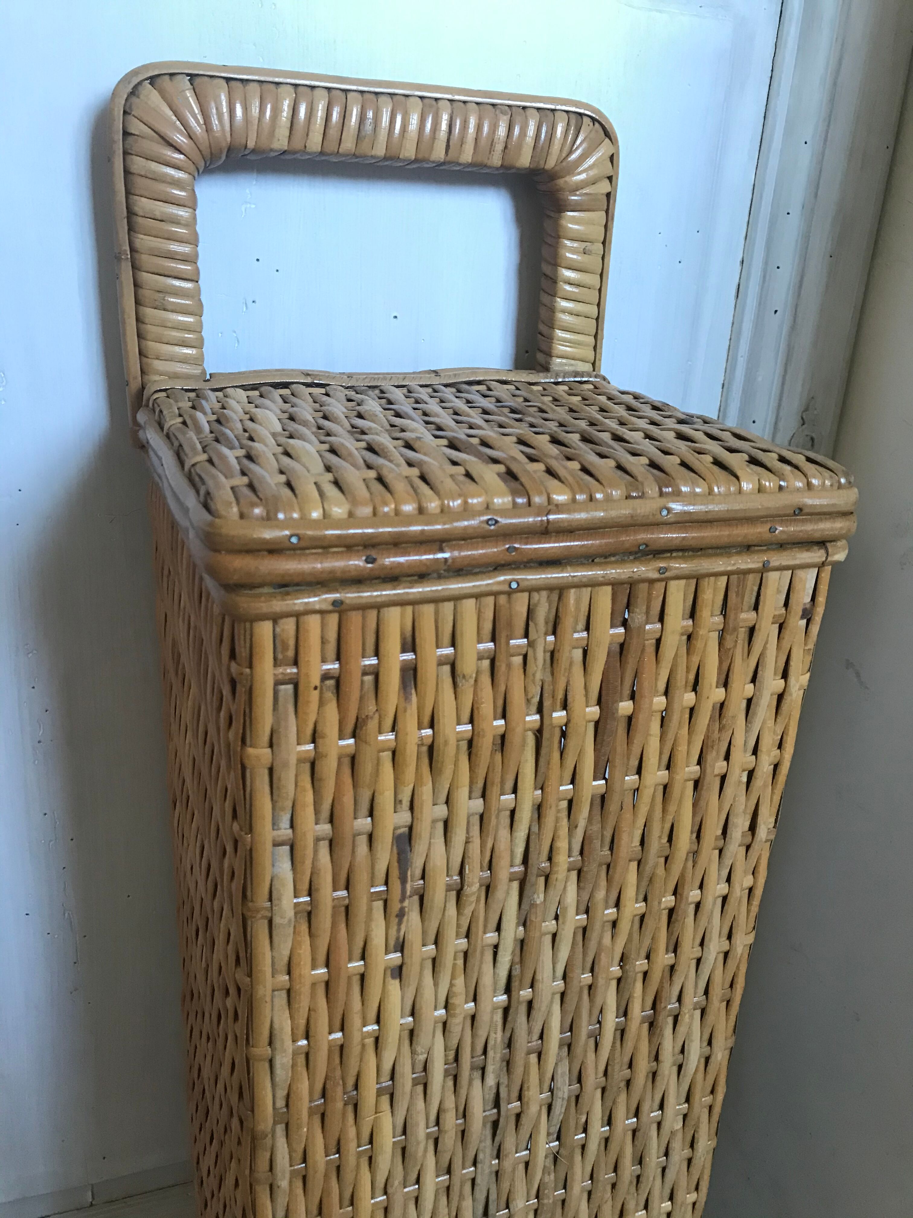 Vintage wicker basket