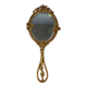 Miroir biseauté face à main ou à suspendre bronze vers 1900 SB152