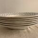 6 hollow plates Digoin Sarreguemines model Bastia art deco