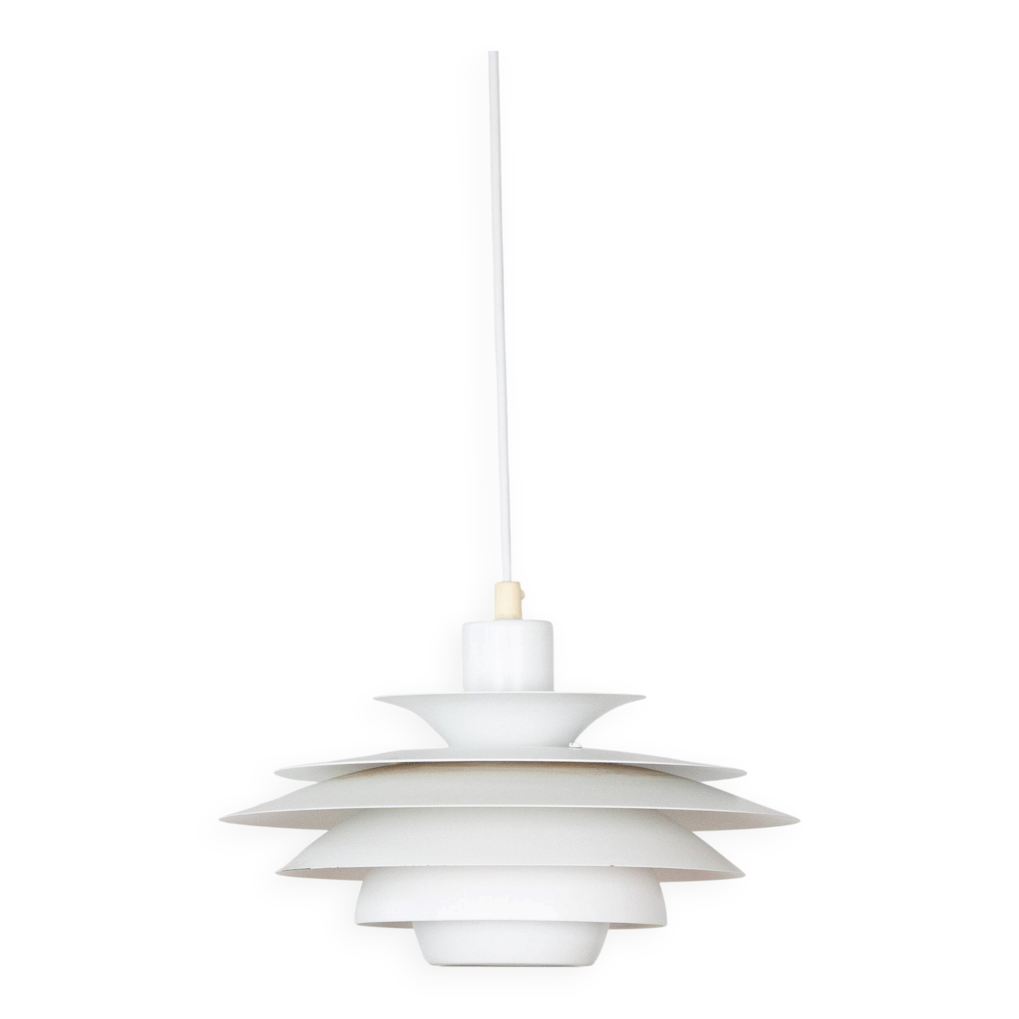 Danish vintage Verona lamp by Kurt Wiborg, Jeka, 1980s