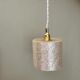 Vintage tulip pendant lamp in pearlescent resin