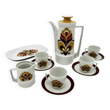 Schirnding fine porcelain pop coffee service, 1970s
