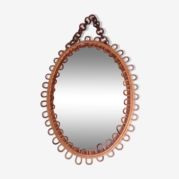 Franco Albini rattan mirror