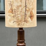 Large vintage 70s herbarium lamp
