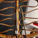 Pair of rattan wall lights